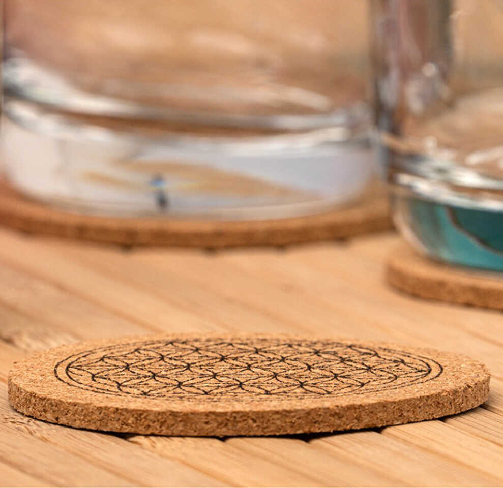 Load image into Gallery viewer, Glass Jug Cork Coaster
